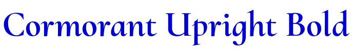Cormorant Upright Bold шрифт
